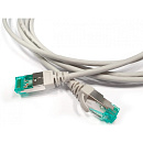 Hyperline PC-LPT-SFTP-RJ45-RJ45-C6a-1.5M-LSZH-GY Патч-корд S/­FTP, экранированный, категория 6a (100% Fluke Component Tested), 30AWG, LSZH, 1.5 м, сер