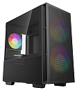 корпус Deepcool CH360 без БП, боковое окно (закаленное стекло), 2x140мм ARGB LED вентилятор спереди и 1x120мм ARGB LED вентилятор сзади, черный, mATX