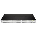 Коммутатор D-Link SMB D-Link DES-1210-52/C1A Настраиваемый L2 с 48 портами 10/100Base-TX, 2 портами 10/100/1000Base-T и 2 комбо-портами 100/1000Base-T/SFP