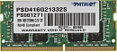 Память DDR4 16Gb 2133MHz Patriot PSD416G21332S RTL PC4-17000 CL15 SO-DIMM 260-pin 1.2В dual rank