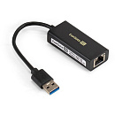 Кабель-адаптер ExeGate EXE-735U3-45 (USB3.0 --> 1xRJ45 UTP 1000Mbps, Axis Chipset AX88179)