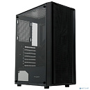 Case HSPD M530, Mesh Mid Tower, Black, TG, 0.4 SPCC, no fans ATX, mATX, mITX 155/290/200mm 2x2.5", 2x3.5", 7xPCI 1xUSB-A 3.0, 2xUSB-A 1.0 335x193x445m