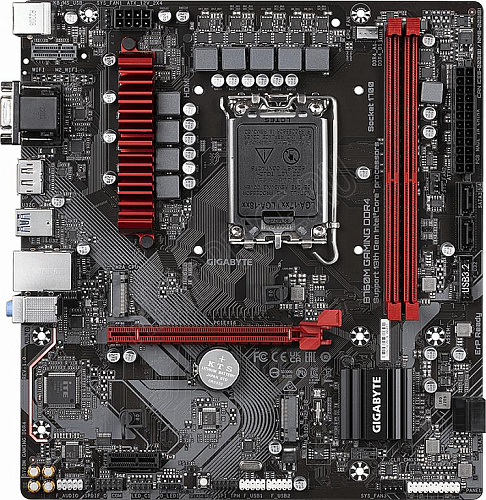 Материнская плата/ MB GIGABYTE INTEL B760 s1700, 2xDDR4(64GB), D-SUB/HDMI 2.0/DP, 1xPCIe 4.0x16, 1xPCIe 3.0, 1xLAN (2.5GbE), 4xSATA 6Gb/s, 2xM.2,