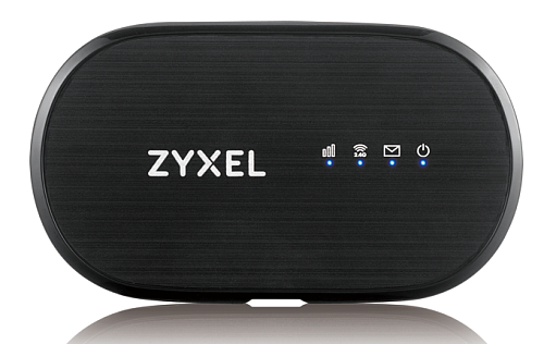 Портативный LTE Cat.4 Wi-Fi маршрутизатор Zyxel WAH7601 (вставляется сим-карта), 802.11n (2,4 ГГц) до 300 Мбит/с, питание micro USB, батарея до 8 часо