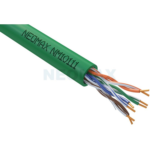 Кабель NEOMAX [NM10111] U/UTP cat.5e 4 пары (305 м) 0.51 мм (24 AWG) Медь, LSZH; Fluke Tested