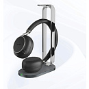 BH76 Plus UC Black USB-A, Беспроводная Bluetooth, Зарядка Qi, HD звук, Шумоподав.ANC,Черная