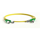 Hyperline FC-D2-9-FC/AR-FC/AR-H-5M-LSZH-YL Патч-корд волоконно-оптический (шнур) SM 9/125 (OS2), FC/APC-FC/APC, 2.0 мм, duplex, LSZH, 5 м