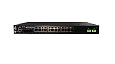 Управляемый коммутатор L2+ в стойку 19" c 4 слотами 1/10GBase-X SFP+, 24 портами 10/100/1000Base-T(X) (разъем RJ45) с поддержкой PoE+ IEEE 802.3af/at