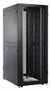 Шкаф серверный ЦМО (ШТК-СП-42.8.12-48АА-9005) напольный 42U 800x1190мм пер.дв.перфор. задн.дв.перфор.2-хст. 2 бок.пан. направл.под закл.гайки 1350кг ч