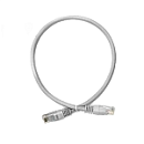 Патч-корд Патч-корд TWT UTP кат.6, с заливными колпачками, 0.5 м, серый