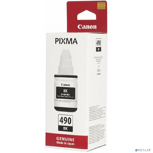 Canon 0663C001 Чернила Canon GI-490 BK (black), 135 мл
