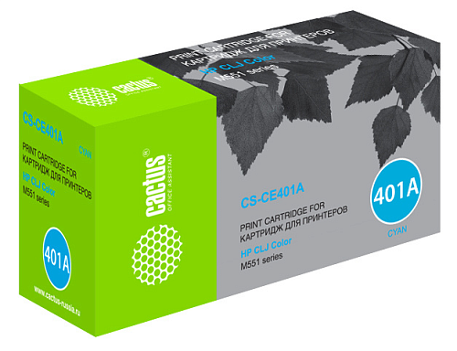 Cactus CS-CE401A CE401A голубой (6000стр.) для HP CLJ M551