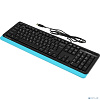 Клавиатура A-4Tech Fstyler FK10 BLUE черный/синий USB [1147528]