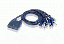 ATEN 4-Port USB VGA/Audio Cable KVM Switch (0.9m, 1.2m)