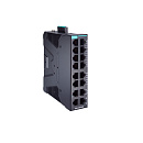 Конфигурируемый Ethernet-коммутатор с 14 портами 10/100BaseT(X), 2 портами 10/100/1000BaseT(X), с диапазоном температур от -10 до 60⁰C, источник питан