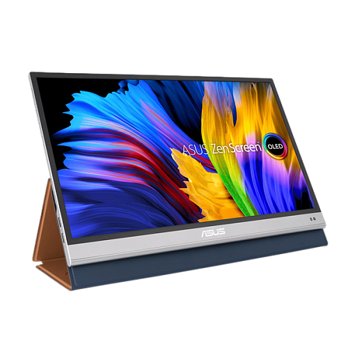 Монитор ASUS 13.3" MQ13AH OLED USB-Portable Monitor, 1920x1080, 5ms, 250cd/m2, 1000:1, 178°/178°, Mini-HDMI, USB Type-C, HDR10, 60Hz, Pivot Auto-Rotat
