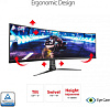 Монитор Asus 49" ROG Strix XG49VQ черный VA LED 32:9 HDMI M/M матовая HAS Piv 450cd 3840x1080 144Hz FreeSync 2 DP FHD USB 12.2кг