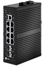 Коммутатор FPLUS F+tech Промышленный FIS-3312TX-D, 8 портов 10/100/1000BASE-T RJ45 PoE 802.3at, 4 порта 10GE SFP+, питание DC 48-57 В, PoE