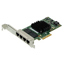 Сетевой адаптер Intel Intel® Ethernet Server Adapter I350-T4 PCI-E v2.1 x4, 4x RJ45, 10/100/1000Base-T, Low Profile