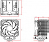 Устройство охлаждения(кулер) ID-Cooling SE-226-XT ARGB Soc-AM5/AM4/1151/1200/1700 черный 4-pin 16-32dB Al+Cu 250W 1300gr Ret