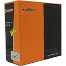 Exegate EX281812RUS Кабель Exegate FUTP4-C5e-CCA-S24-IN-PVC-GY-100 FTP 4 пары кат.5e CCA, 24AWG, экран, бухта 100м, серый, PVC