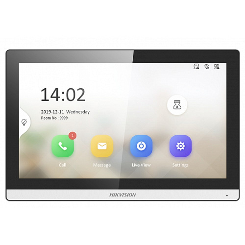 Видеодомофон Hikvision DS-KH6350-WTE1, белый