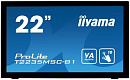 Монитор Iiyama 21.5" ProLite T2235MSC-B1 черный VA LED 5ms 16:9 DVI M/M матовая 3000:1 250cd 178гр/178гр 1920x1080 D-Sub DisplayPort FHD Touch 3.7кг