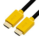 Кабель Greenconnect GCR HDMI 2.0, 1.5m, желтые конн, HDR 4:2:2, Ultra HD, 4K 60 fps 60Hz/5K*30Hz, 3D, AUDIO, 18.0 Гбит/с, 28/28 AWG, 3 X экран (HM401)