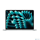 Apple MacBook Air 13-inch 2025 [MW0W3LL/A] (КЛАВ.РУС.ГРАВ.) Silver 13.6" Liquid Retina {(2560x1600) M4 10C CPU 8C GPU/16GB/256GB SSD/рекоменд.переходн