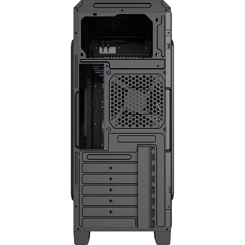 Компьютерный корпус, без блока питания ATX/ Gamemax G562 Matrix ATX case, black, w/o PSU, w/1xUSB3.0+2xUSB2.0, w/1x12cm 32xLeds Blue LED rear fan