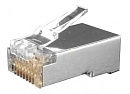 Коннектор Hyperline (PLUG-8P8C-UV-C6-SH-100) FTP кат.6 RJ45 прозрачный (упак.:100шт)