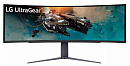 Монитор LG 49" 49GR85DC-B Gray/Violet, Curved 1000R, 32:9, VA, 5120x1440, 1ms, 450cd, 240Hz, 2xHDMI, DP, 2xUSB, HAS