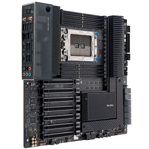 Материнская плата ASUS PRO WS WRX80E-SAGE SE WIFI SWRX8 EATX 8xDDR4 7xPCIEx16 3xM.2 2xUSB-C 10GLAN Wi-Fi 6 {3} (066262)