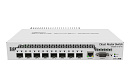 Коммутатор MIKROTIK [CRS309-1G-8S+IN] CRS309-1G-8S+IN 8x SFP+, 1x GLAN, 1х RS232, 98DX8208 800 МГц, 2 ядра, 512 МБ RAM, 16 МБ FLASH