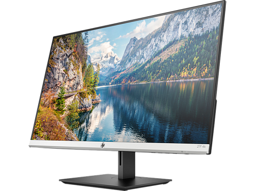 HP 27f 4K Monitor 3840x2160 LED, IPS, 16:9, 300 cd/m2, 1000:1, 5ms, 178°/178°, DP, HDMIx2, FreeSync, 3-Sided Microedge , 60 Hz, height, Black&Silver