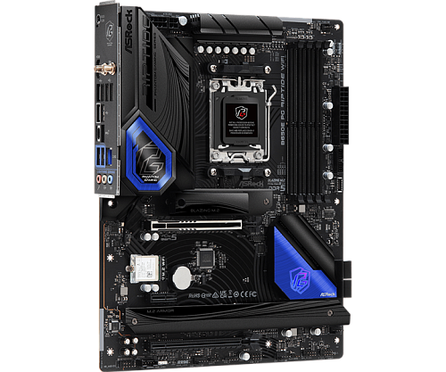 ASROCK B650E PG RIPTIDE WIFI, AM5, B650, 4*DDR5, 4*SATA, 3*M.2, 3*USB 3.2, 6*USB 2.0, Type-C, 2*PCIx16, 1*PCIx1, 1*M.2 (Key E), HDMI+DP, ATX