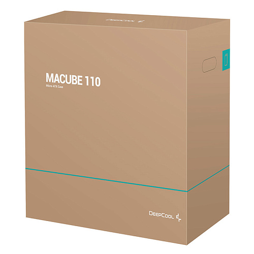 Корпус ПК без блока питания/ Deepcool Case MACUBE110 BK BR, 2xUSB3.0, no fan, mATX, Black