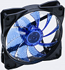 Вентилятор Digma DFAN-LED-BLUE 120x120x25mm черный/синий 3-pin 4-pin (Molex)23dB 115gr Ret