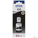 EPSON C13T00Q140 Контейнер 105 с черными пигментными чернилами для L7160/7180, 140 мл