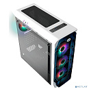GameMax Корпус StarLight (FRGB) WT (Белый, Окно, USB 3.0, 4*120mm вент. FRGB, контроллер, без БП)