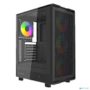 Powercase Корпус Mistral A4B, Tempered Glass, 4x 120mm FRGB Fans, чёрный, ATX (CMAB-L4)