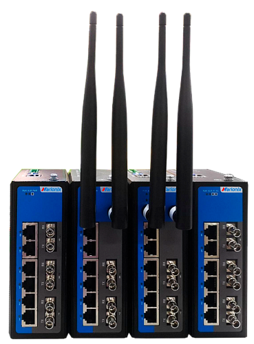 Управляемый промышленный Fast Ethernet коммутатор 2 уровня, 6 x 100M RJ45, 3 x 100M оптика, питание 2 x 9~60VDC, монтаж на DIN-рейку