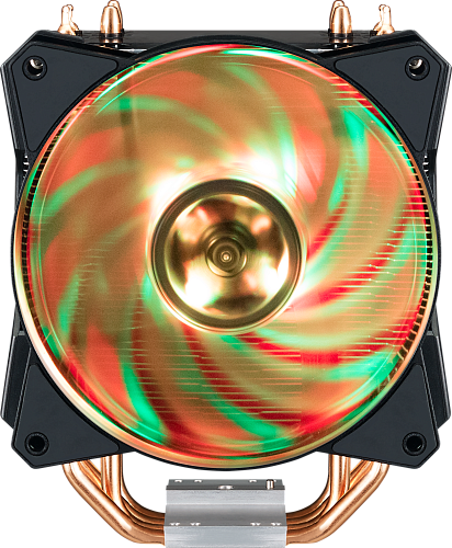 Кулер для процессора/ Cooler Master MasterAir MA410P (150W, 4-pin, 158.5mm, tower, Al/Cu, RGB, fans: 1x120mm/66.7CFM/30dBA/2000rpm, 1200/115X/2066