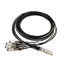 DAC кабель QSFP+ 40G для 4x10G OSNOVO OC-QSFP-4x10G-2M Объединительный DAC кабель QSFP+ 40G для 4х10G. Скорость: 40 Гбит/c. Тип разъема: QSFP+/SFP+. Д