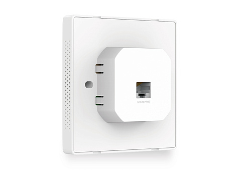 Точка доступа TP-Link Точка доступа/ 300Mbps Wireless N Wall-Plate Access Point, Qualcomm, 300Mbps at 2.4GHz, 802.11b/g/n, 2 10/100Mbps LAN, 802.3af PoE Supported,