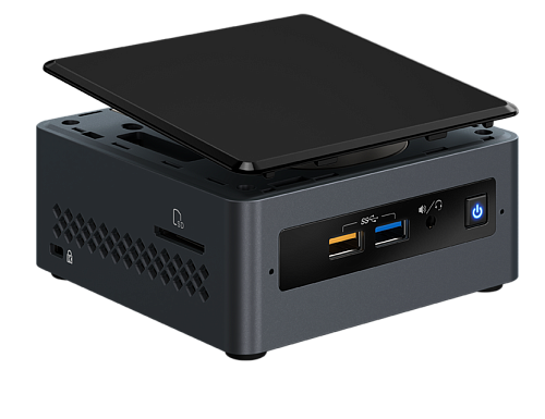 Неттоп Nettop Intel NUC, Intel Celeron J4005, 2.7 GHz, 4Gb DDR4 SODIMM (up to 2400MHz/8Gb), VGA Intel UHD Graphics 600 (2xHDMI 2.0), 4xUSB3.0,