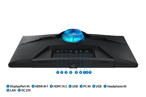 Samsung 32" Odyssey G7 S32BG700EI IPS 3840x2160 1ms 350cd MegaDCR 178/178 HDMI*2 DP USB-hub MM 144Hz HDR10+ Smart TV Tizen WiFi5 LAN Freesync G-Sync H