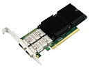 Сетевая карта LR-Link NIC PCIe 4.0 x16, 2 x 100G, QSFP28, Intel E810-CQDA2 chipset (FH+LP)