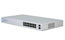 Коммутатор UBIQUITI [US-16-150W-EU] UniFi Switch 16 (150W Model) 2х SFP, 16х Gigabit RJ45, Passive PoE 24 В, монтаж в стойку, на стену