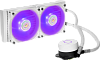 Система охлаждения/ Cooler Master MasterLiquid ML240L V2 RGB White Edition (210W, 240mm, RGB, fans: 2x120mm/62CFM/27dBa/1800rpm, 1700/1200/115X/2066